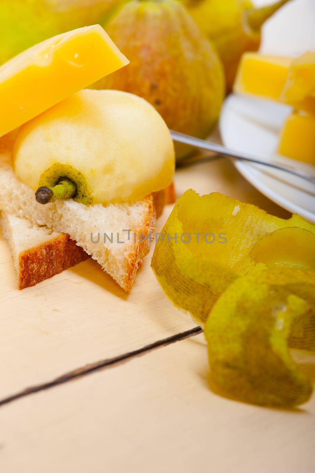 fresh pears and cheese by keko64