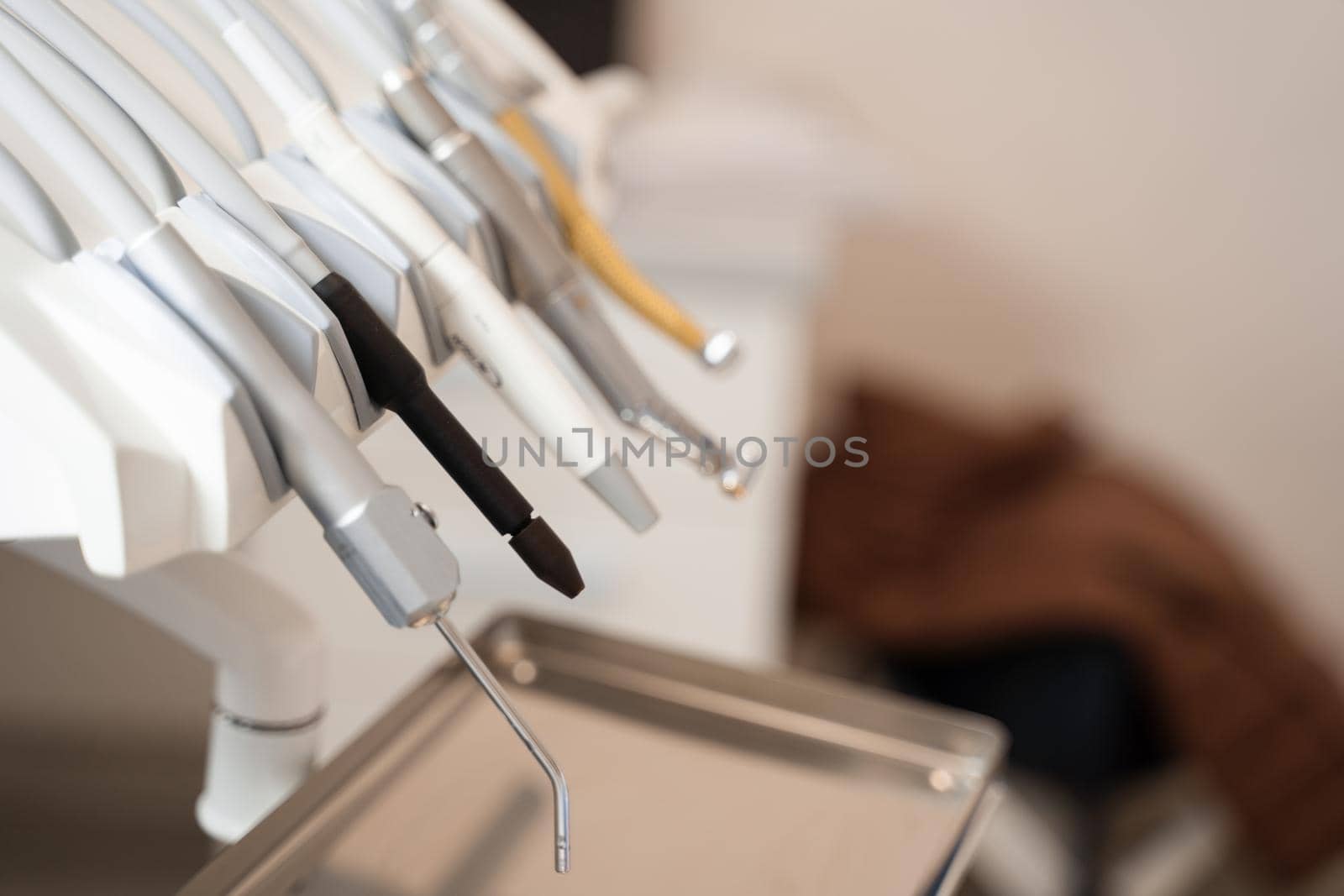 Dental equipment for dentist. Stomatology instruments. Medical drill. by Rabizo