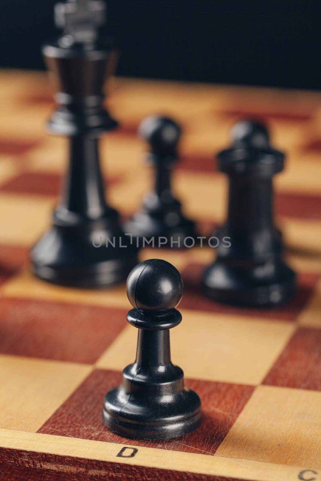 chess on board business concept