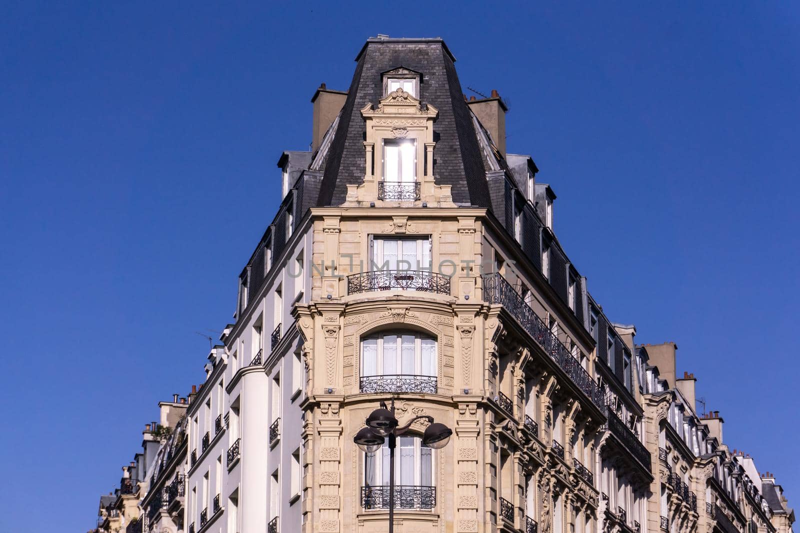 Beautiful building against the sky in Paris, France