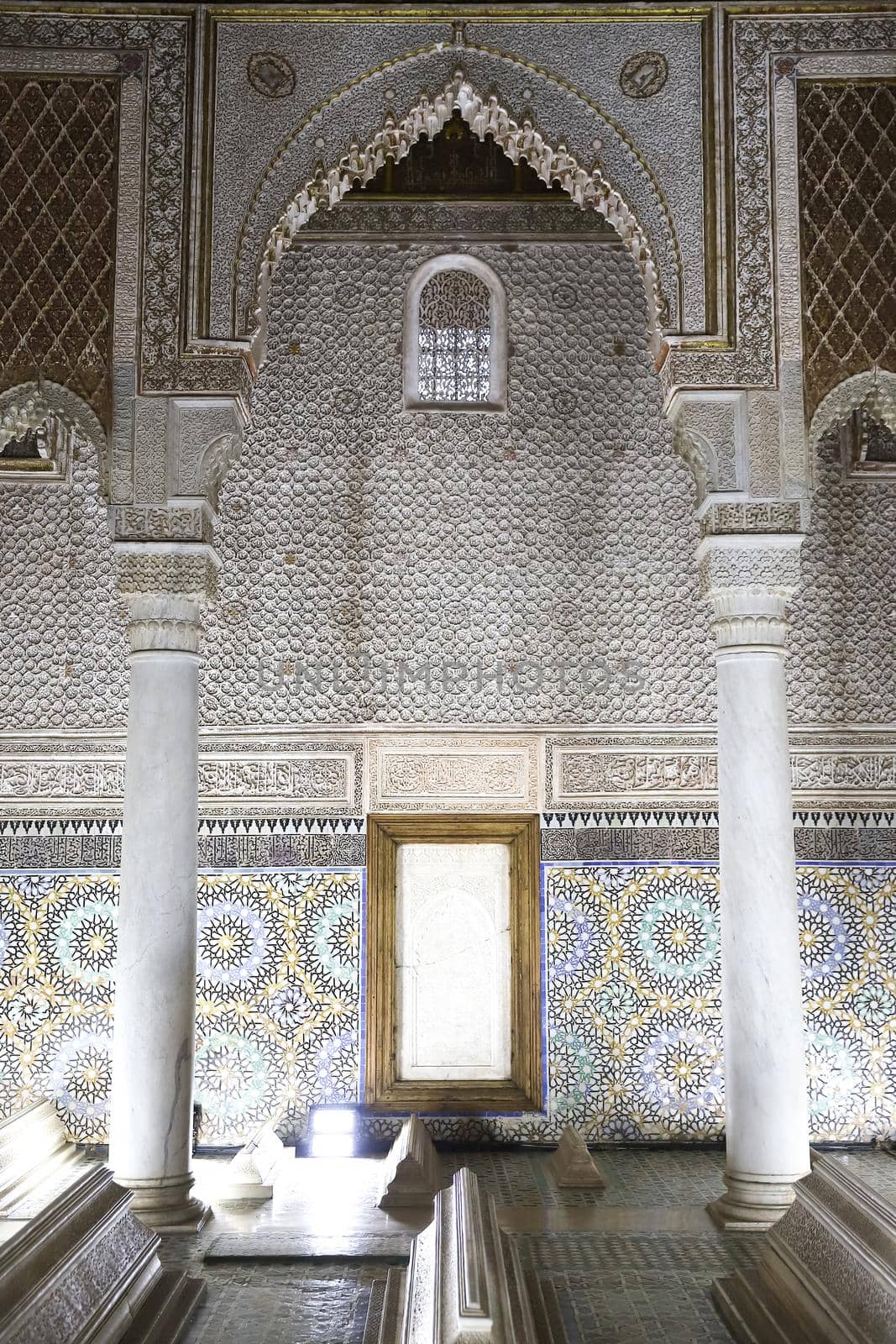 Saadiens Tombs in Marrakech City in Morocco