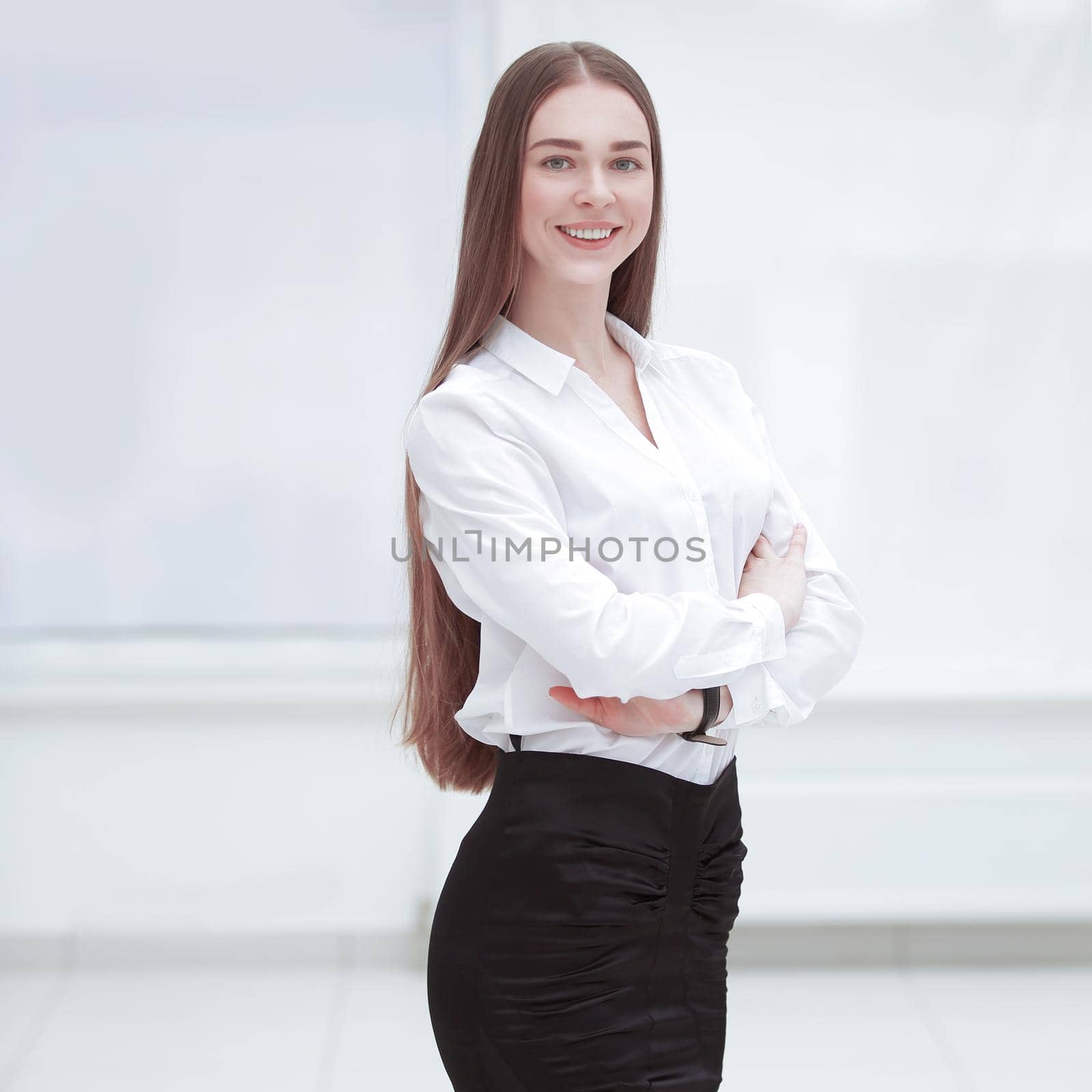 portrait of Executive business woman.photo with copy space.