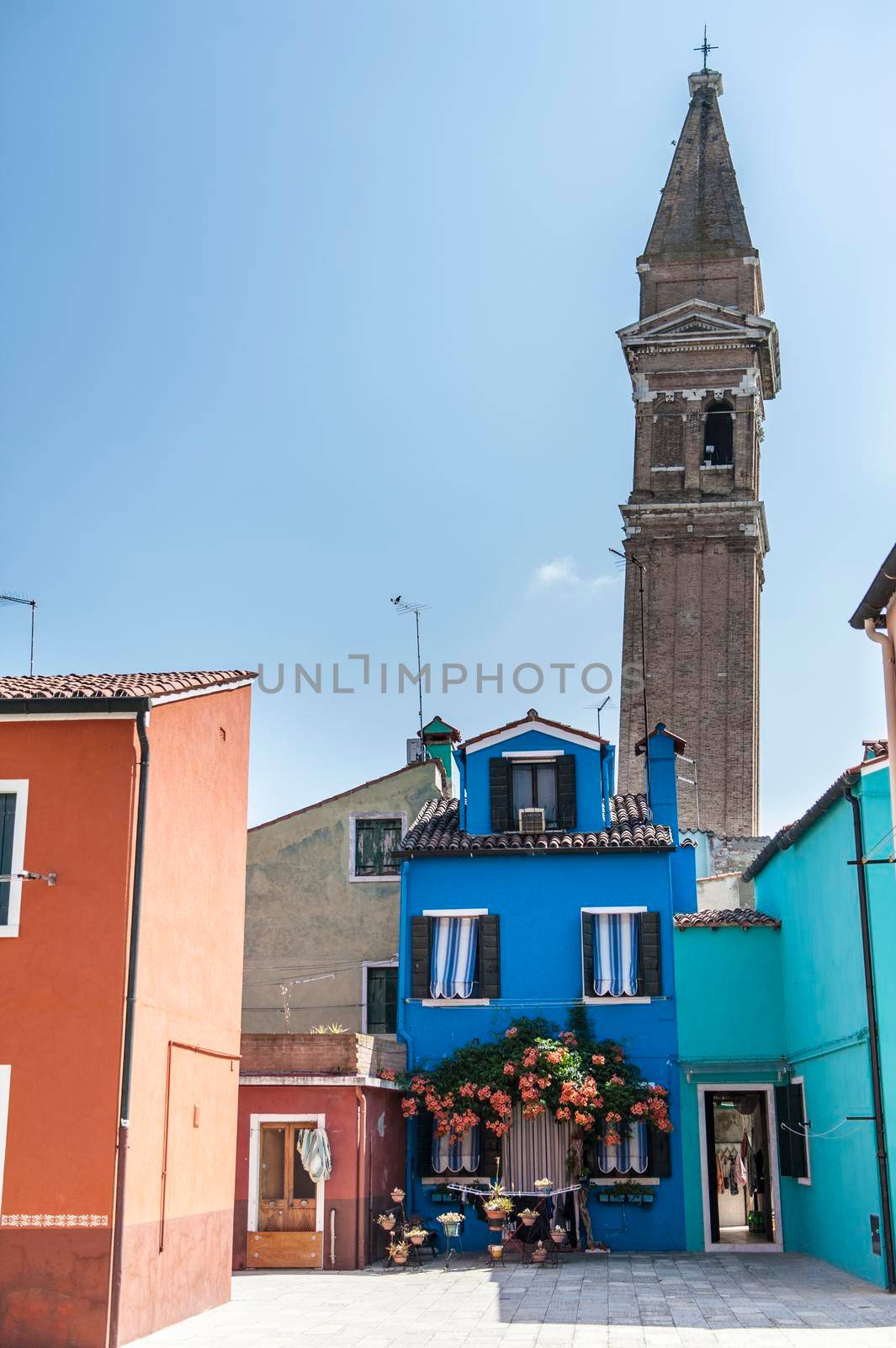 The colorful houses of Burano (Venice)