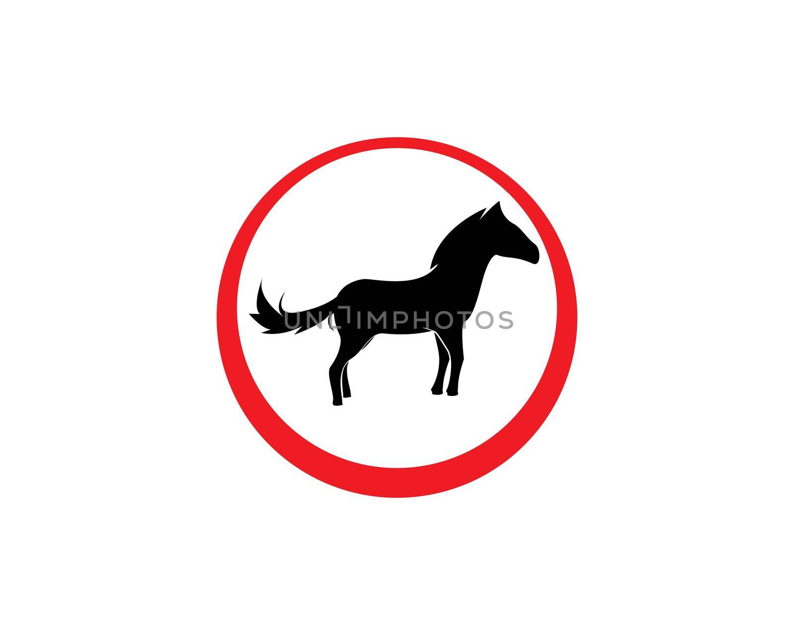 Horse Logo Template Vector illustration design