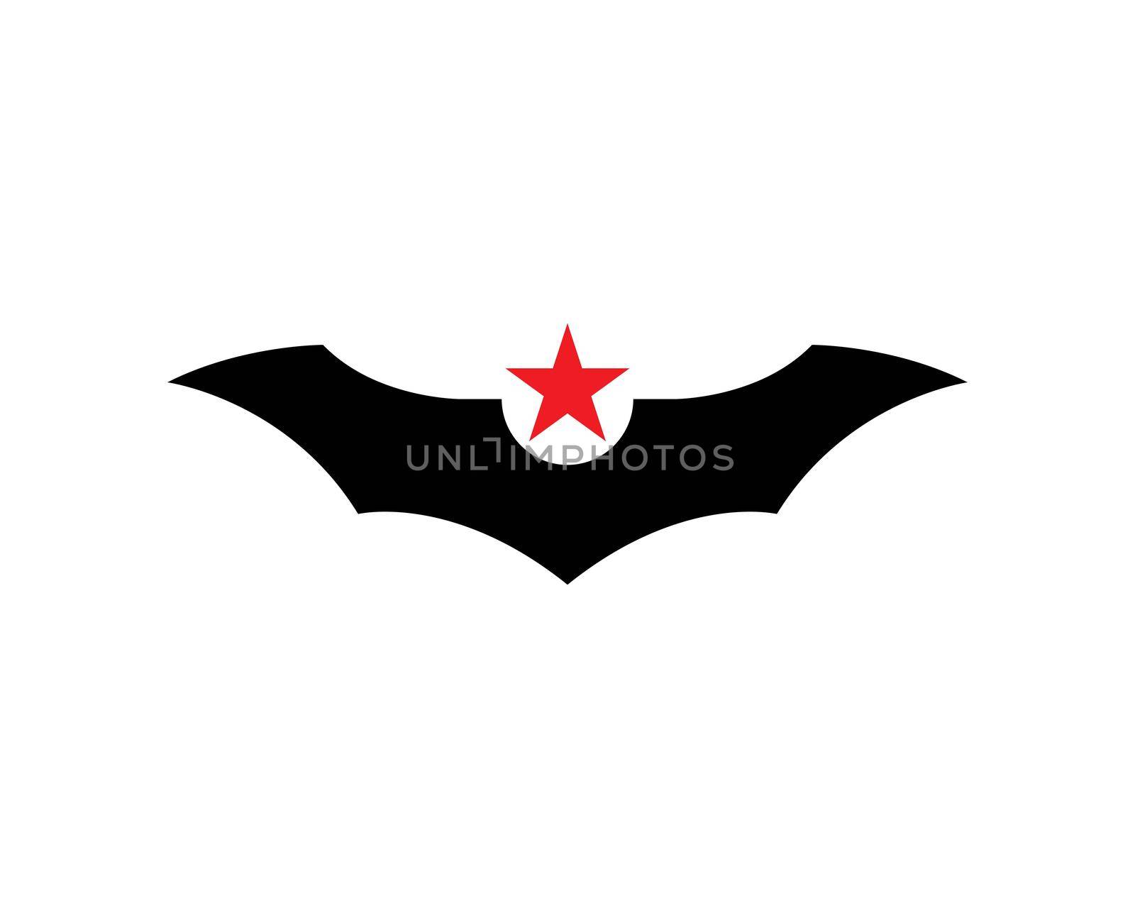 Bat ilustration logo vector template