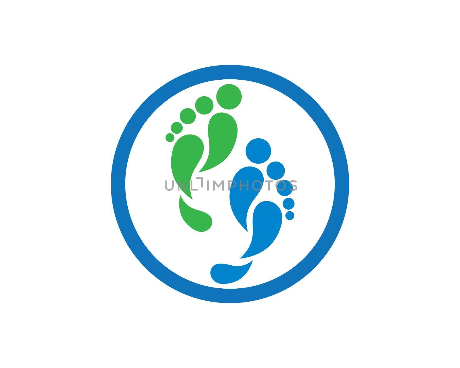 foot Logo Template vector icon