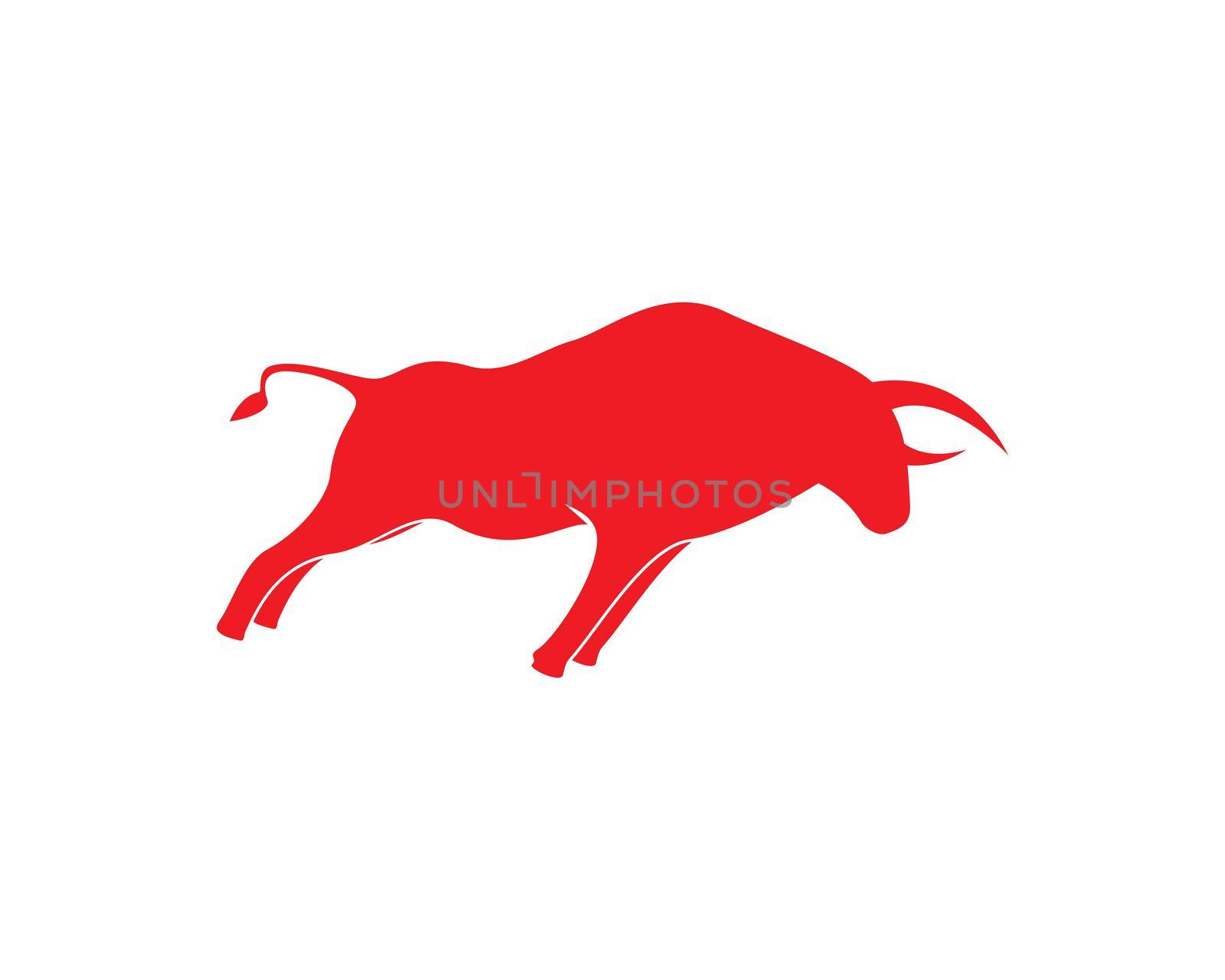 Red Bull Taurus Logo Template vector icon illustration