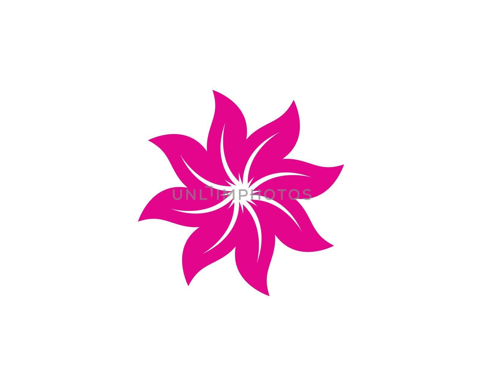 flower logo template vector