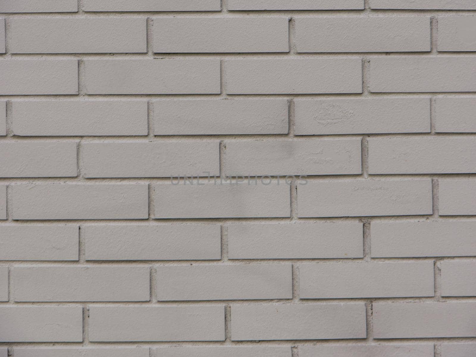 White painted old brick Wall panoramic background.