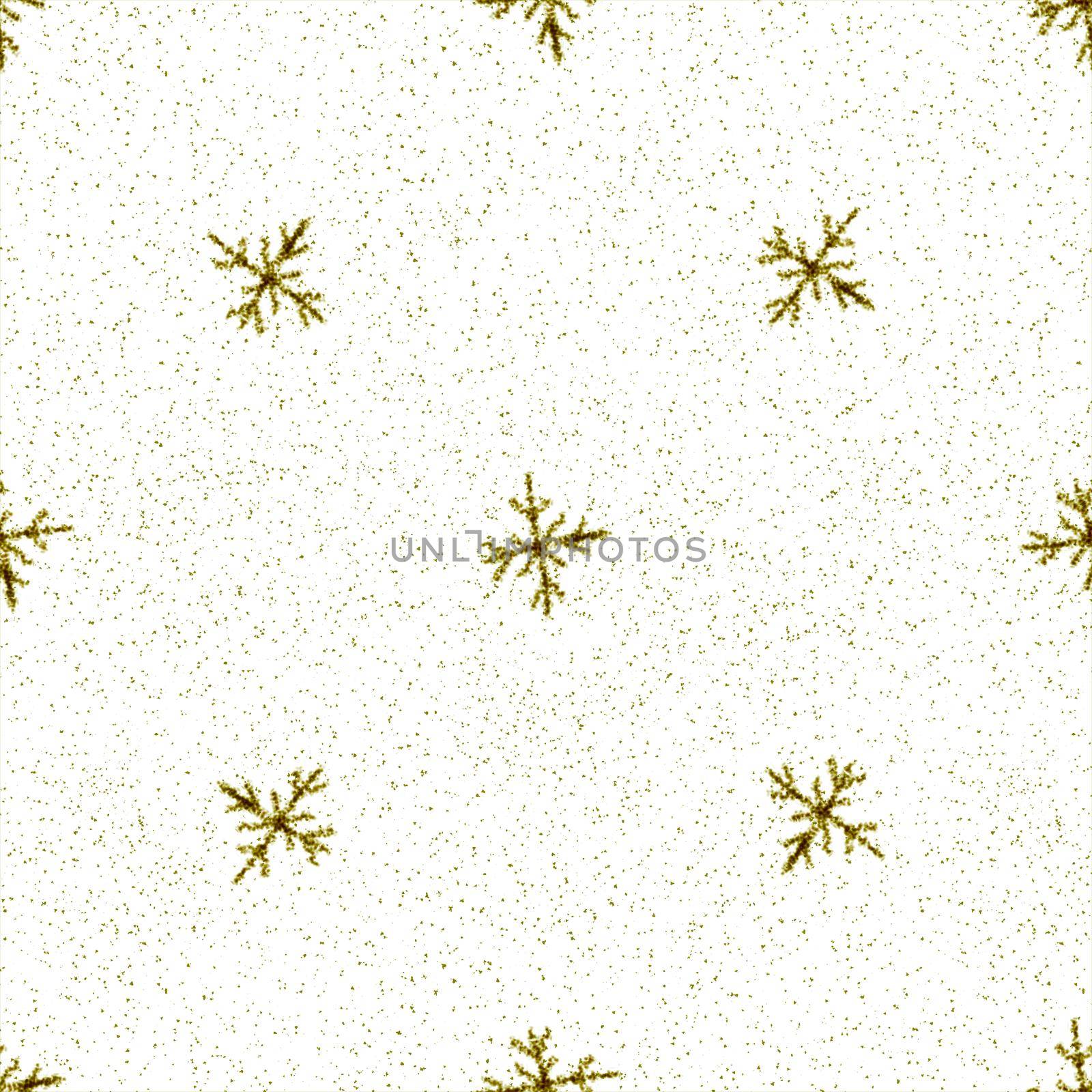 Hand Drawn Snowflakes Christmas Seamless Pattern. Subtle Flying Snow Flakes on chalk snowflakes Background. Amazing chalk handdrawn snow overlay. Incredible holiday season decoration.