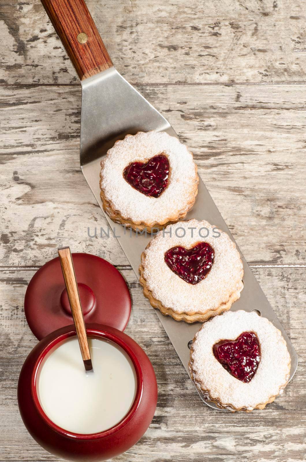 Homemade cookies Valentine's Day. From series Winter pastry