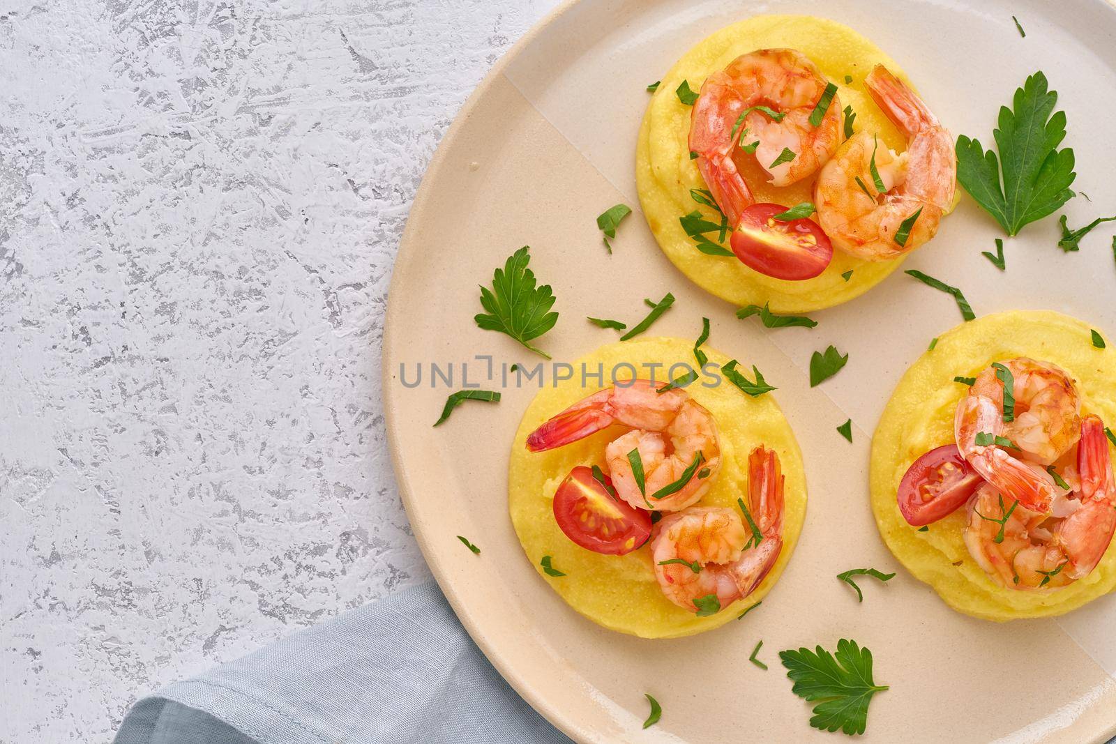 Shrimp & Polenta - fodmap dash diet gluten free dish