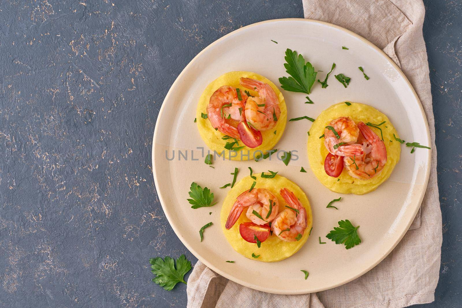 Shrimp & Polenta - fodmap dash diet gluten free dish