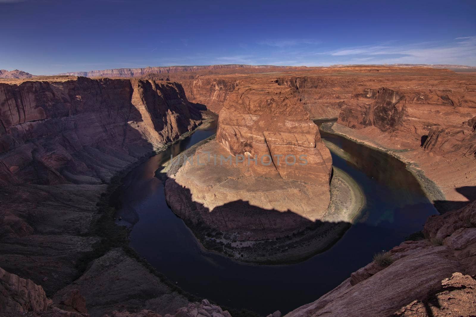 Landscape showing famous place Horseshoe Bend in Arizona in the USA