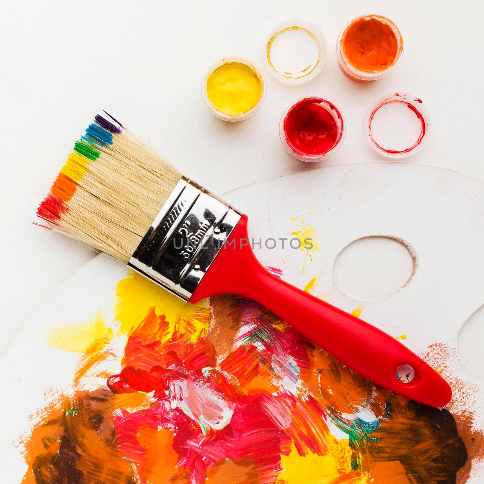 brush with rainbow paint design by Zahard