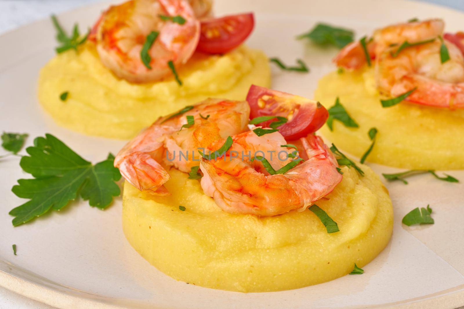 Shrimp & Polenta - fodmap dash diet gluten free dish