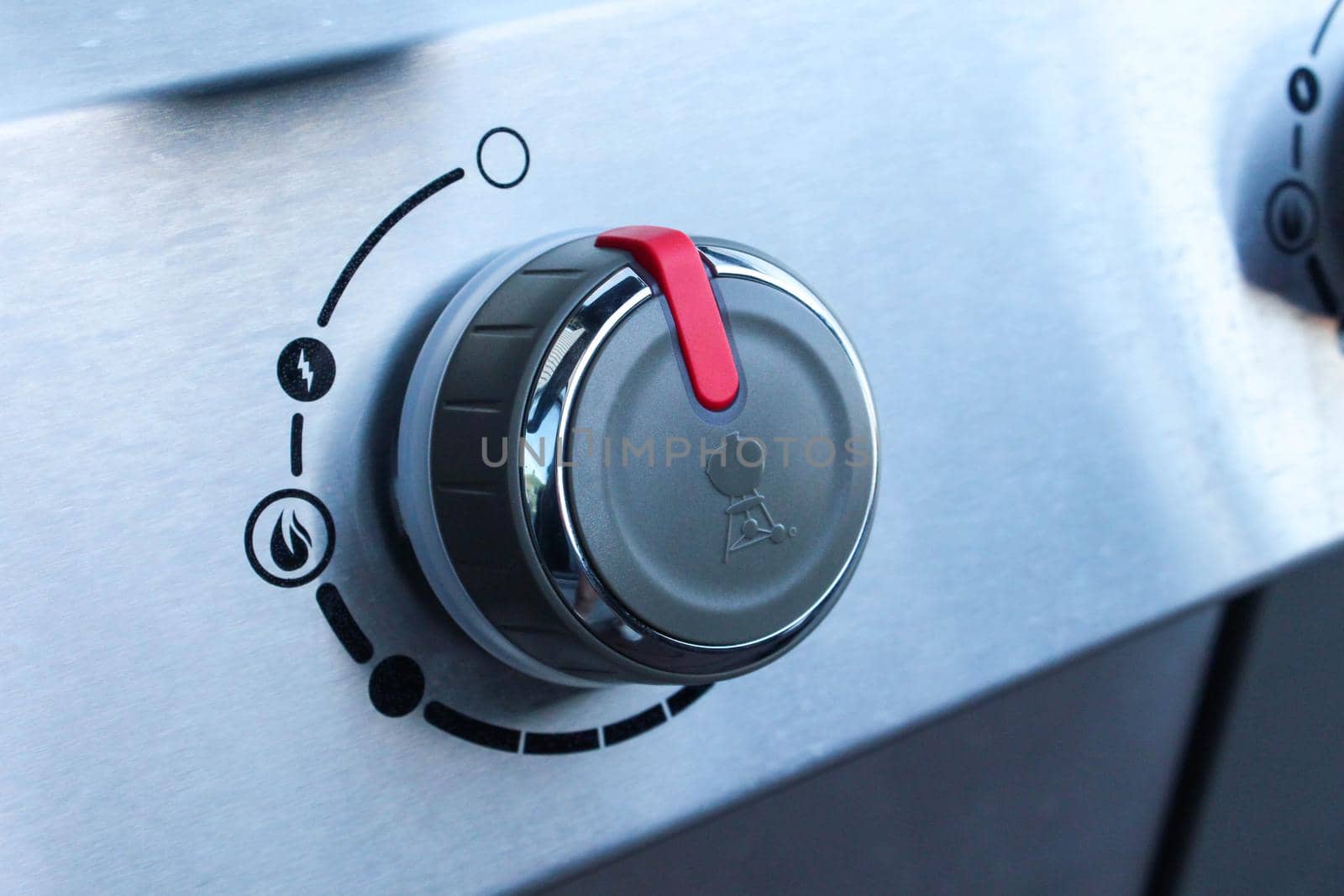 Grill knob gas power heat temperature starter lighter chrome cook appliance on off by JuliaDorian