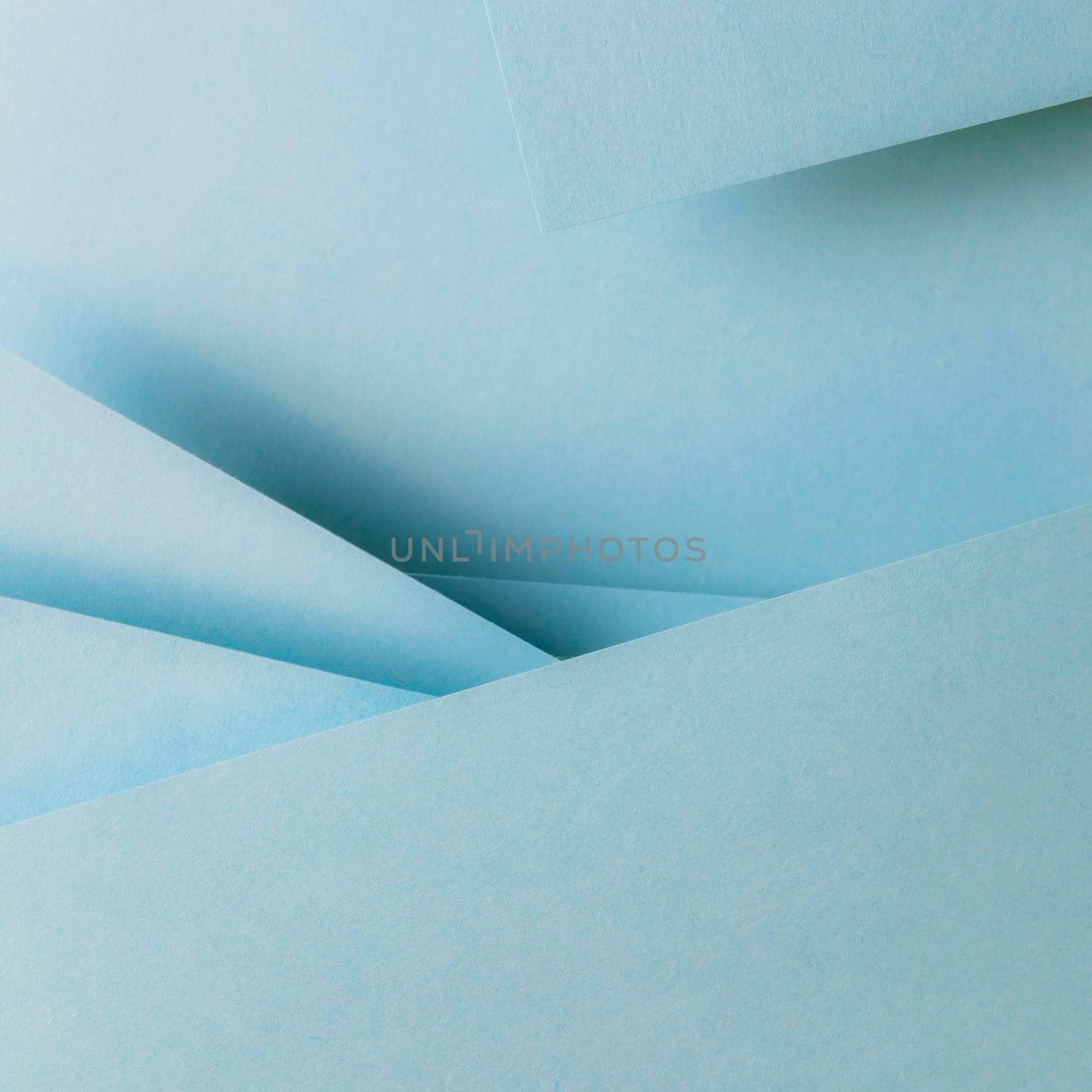 blue color papers geometry composition banner background by Zahard