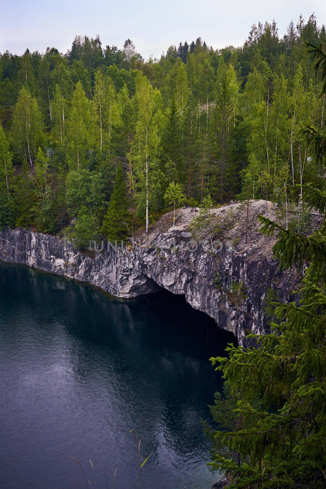 Karelia, Ruskeala, marble quarry, canyon, harsh Northern nature by NataBene