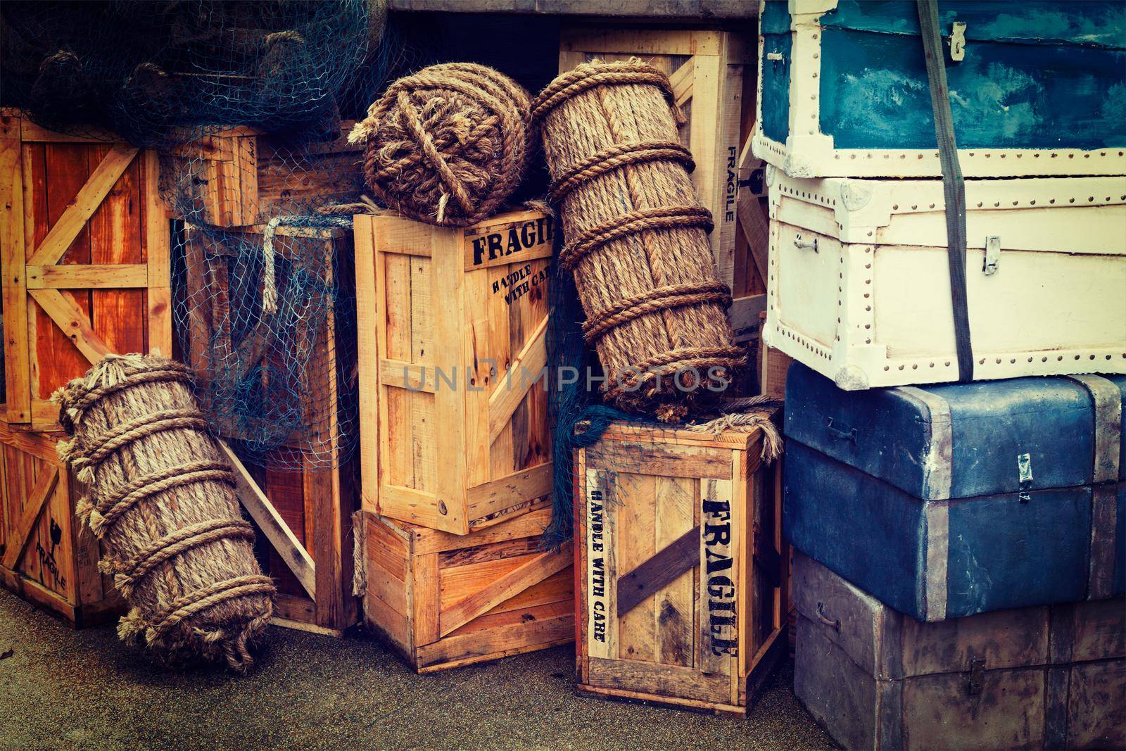 Vintage luggage by dimol