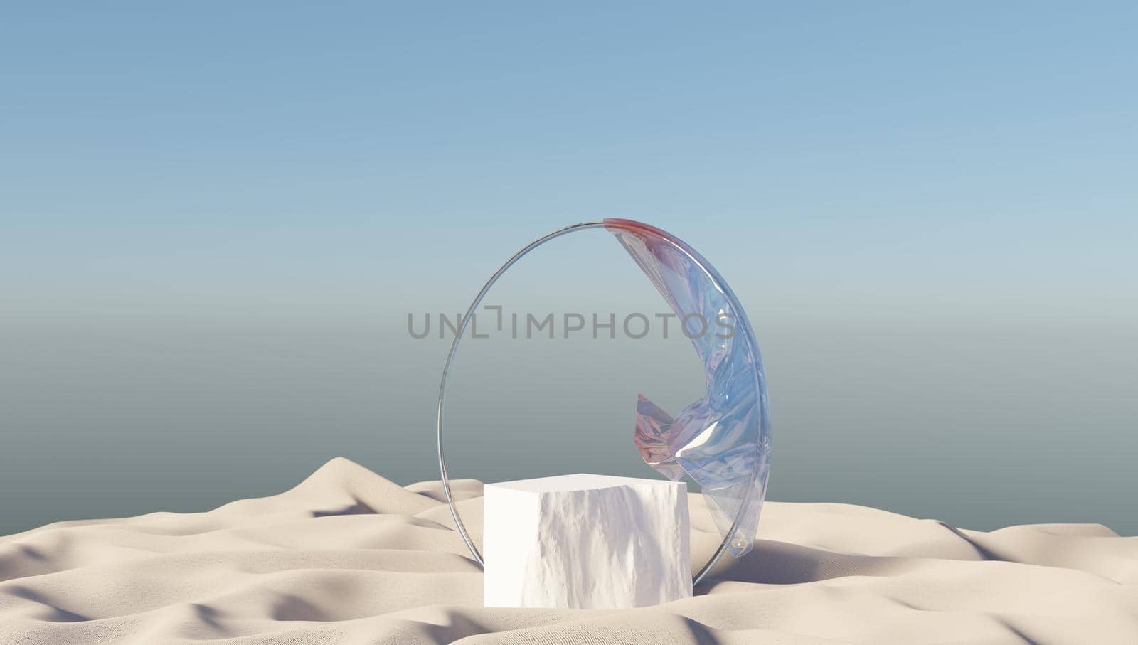 3D background,podium display,ocean, sand beach. Outdoor Pastel circle frame. Cosmetic, beauty product promotion mockup. Nature shadow, step pedestal. Summer Minimal banner 3D render illustration. by jbruiz78