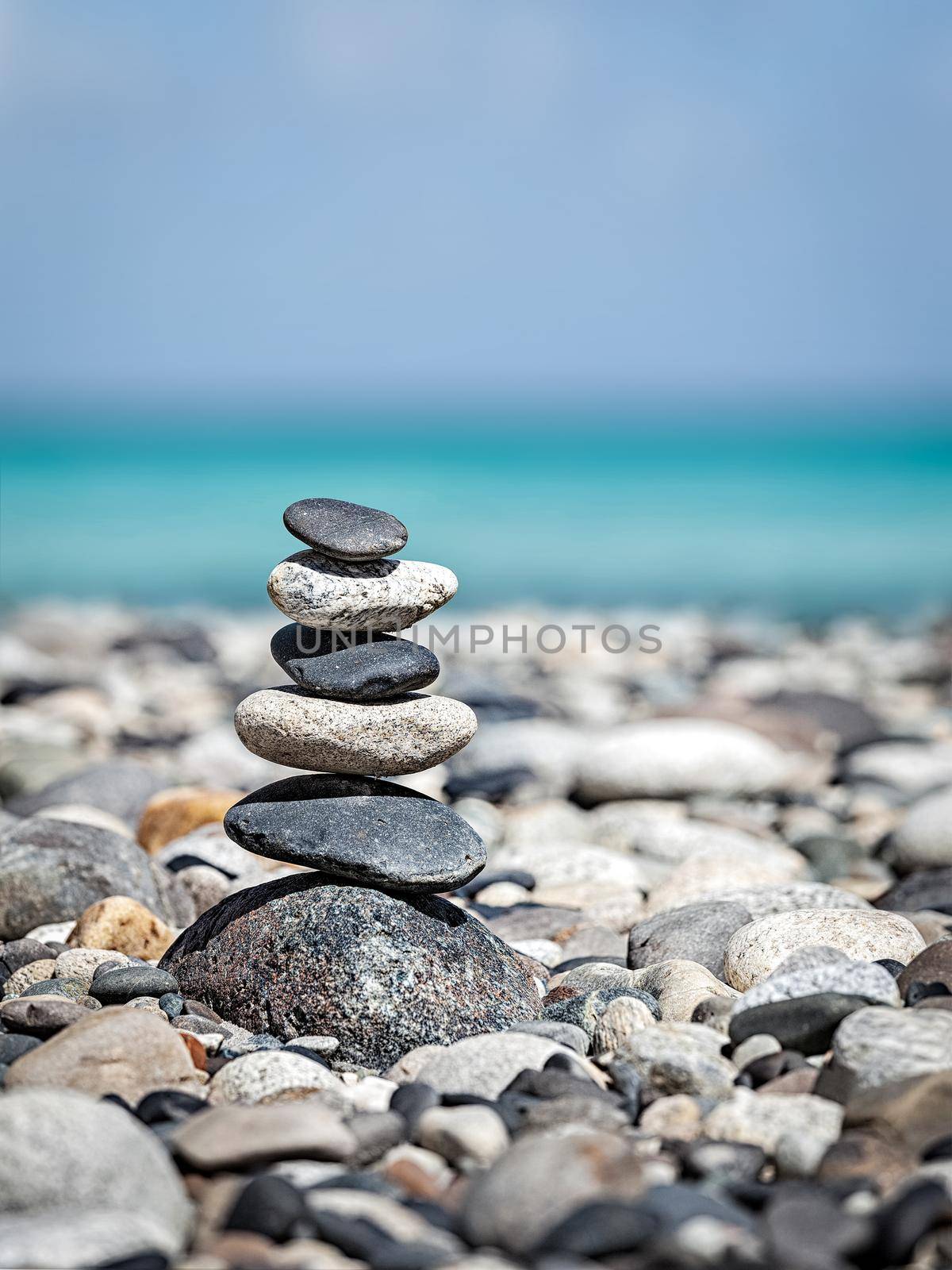 Zen balanced stones stack by dimol