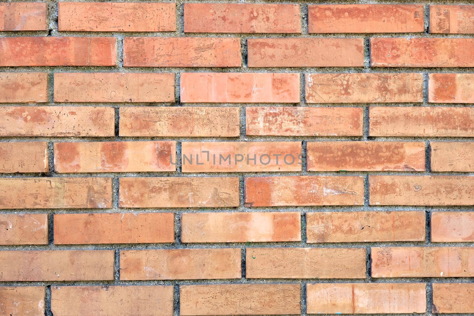 Wall made of orange bricks by elxeneize