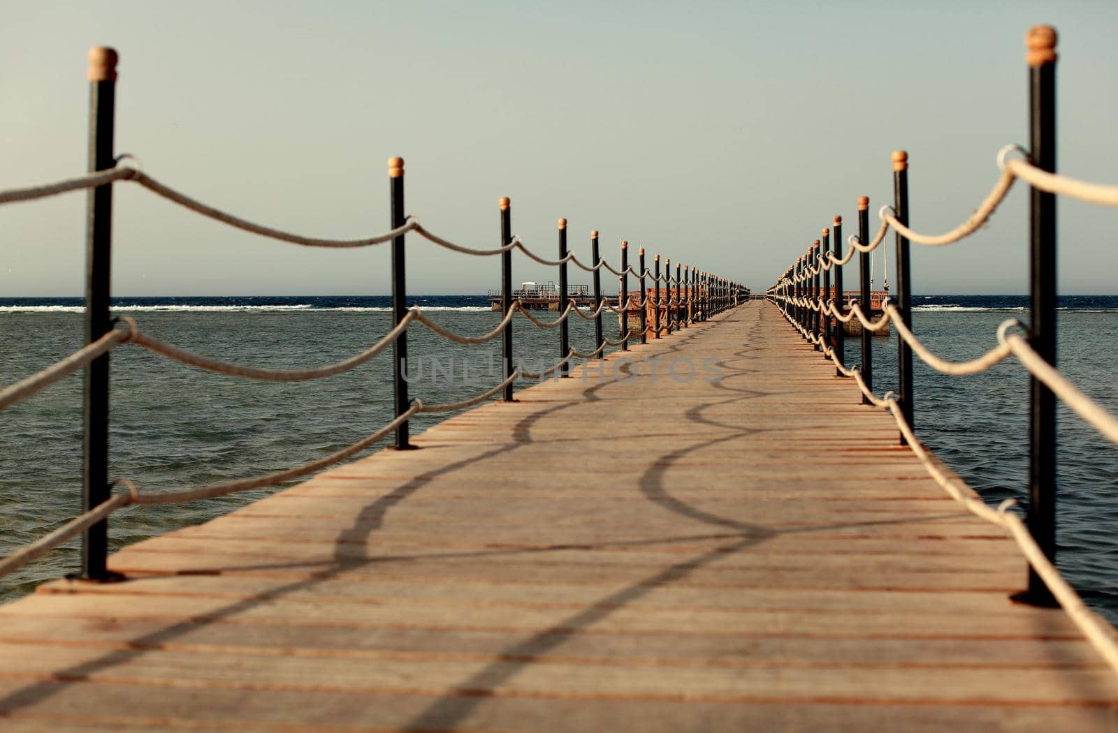 Pier on shore. summer holiday