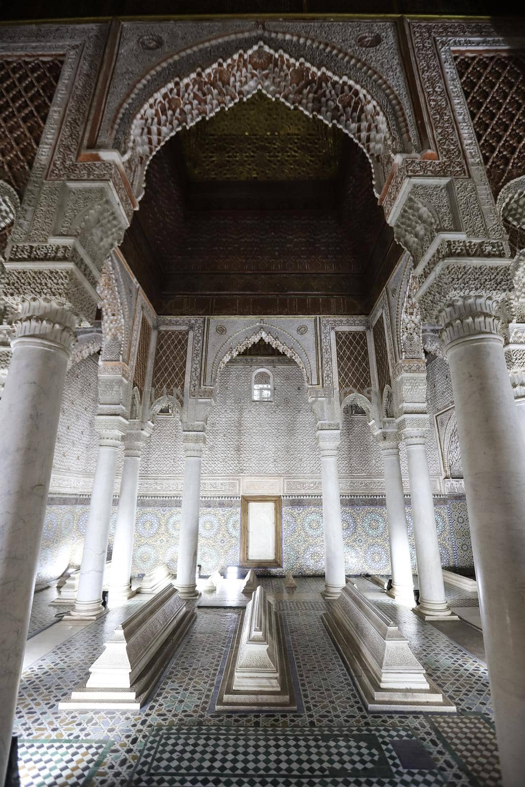 Saadiens Tombs in Marrakech City in Morocco