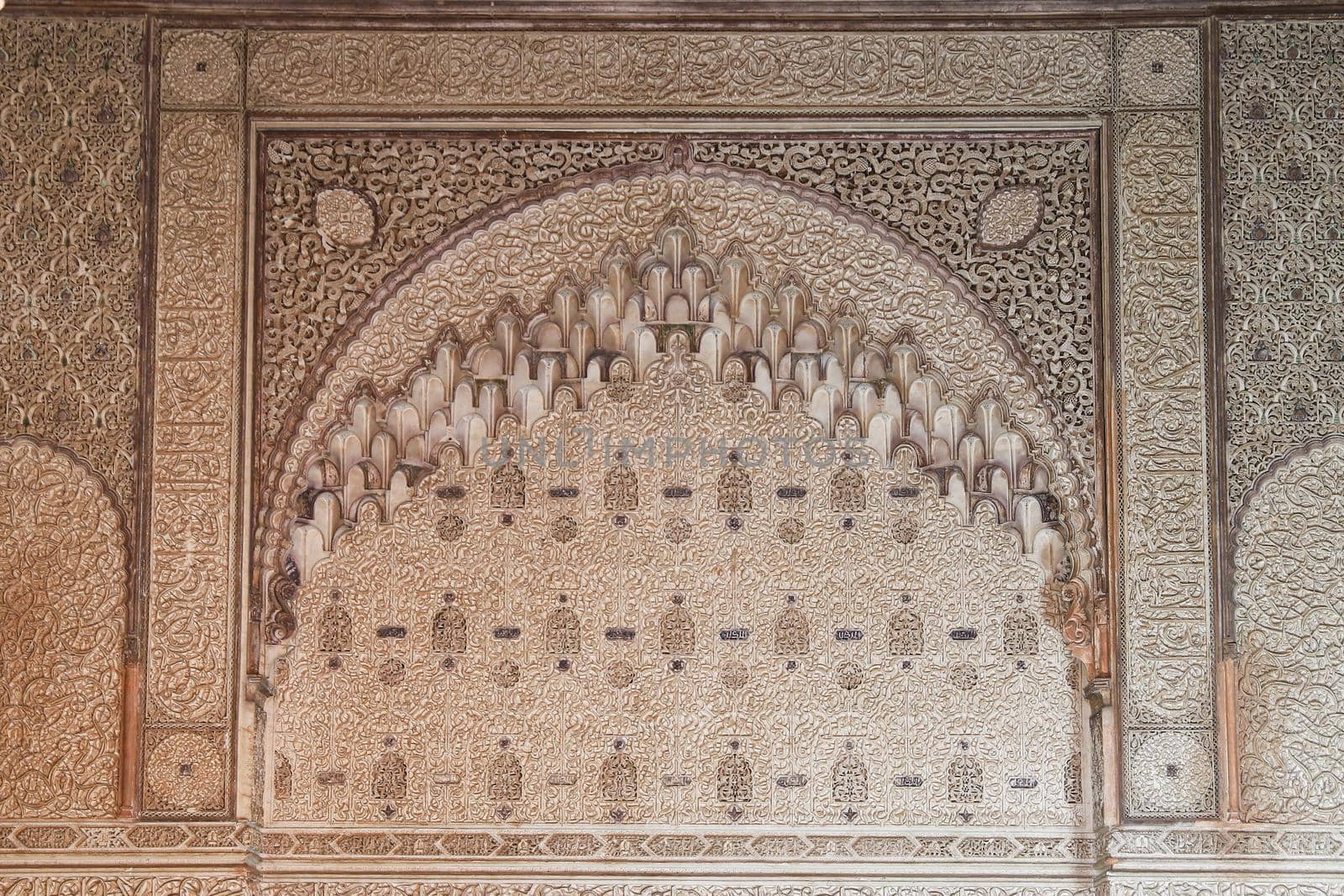 Saadiens Tombs in Marrakech City in Morocco