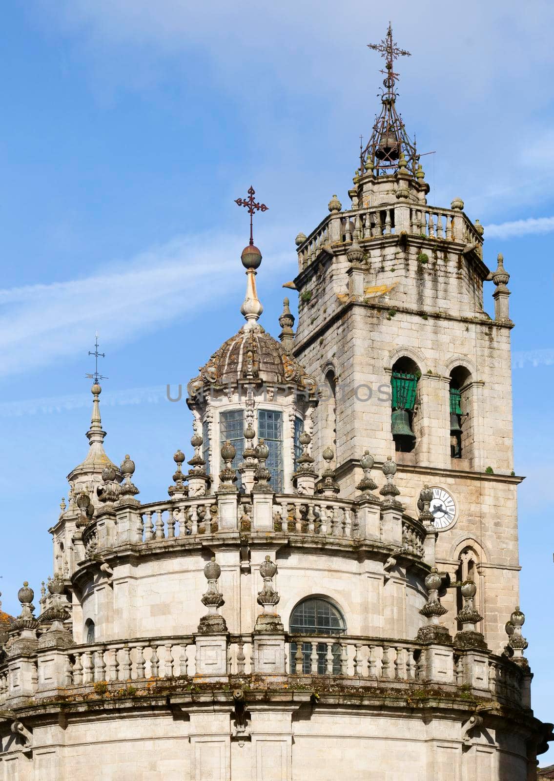 Towers of Saint Mary's Cathedral in Lugo, Spain