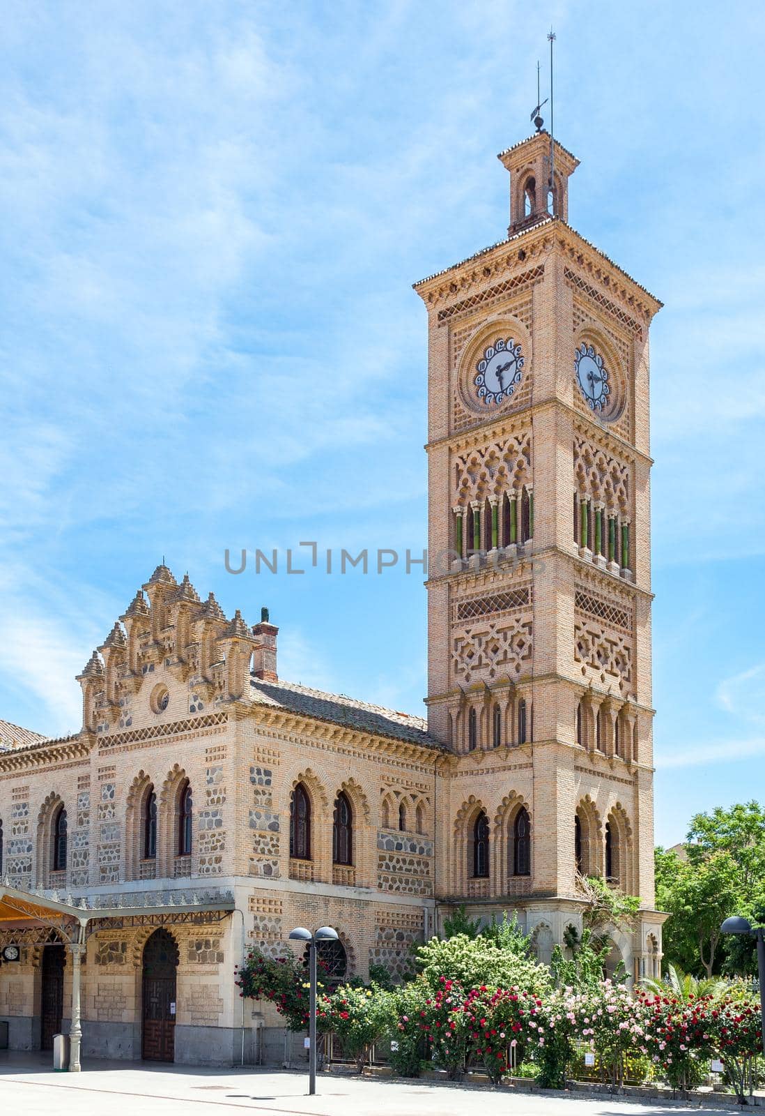 View of the railway station in Toledo, Spain