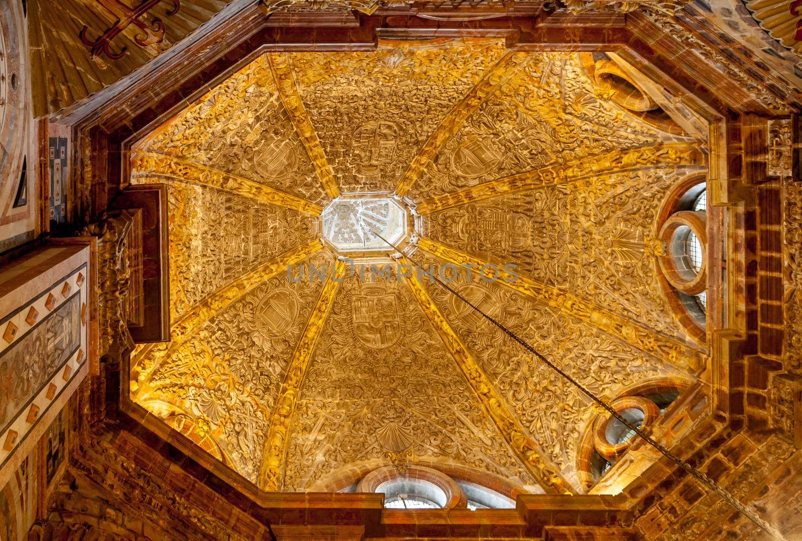 Interior of the cathedral of Santiago de Compostela by Goodday