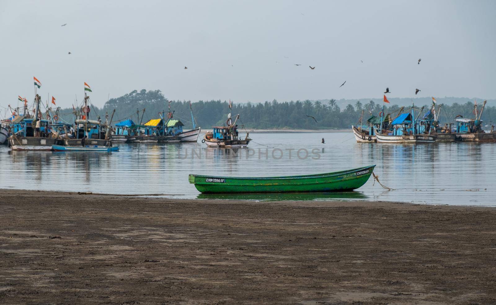 Fisherman village in Goa by snep_photo