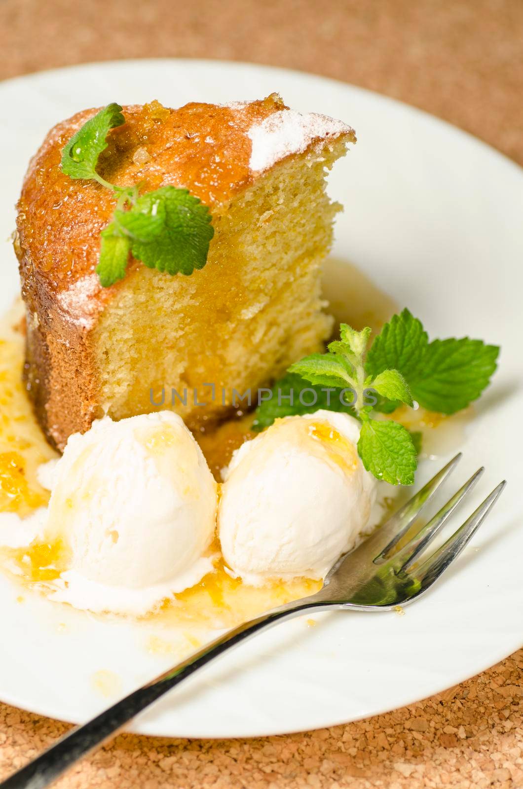 A cake made ​​of corn flour. From the series "Baking for breakfast"