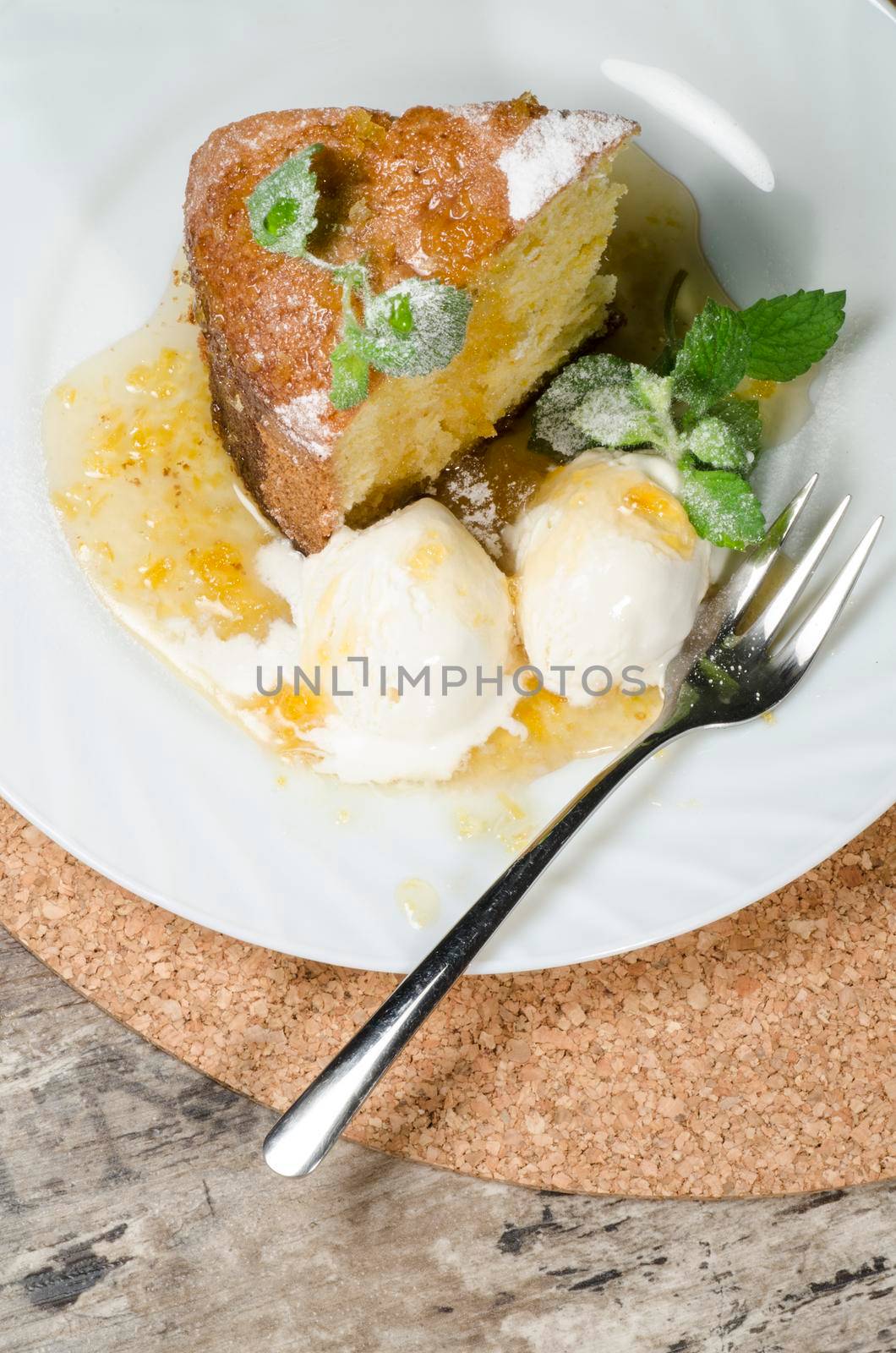 A cake made ​​of corn flour. From the series "Baking for breakfast"