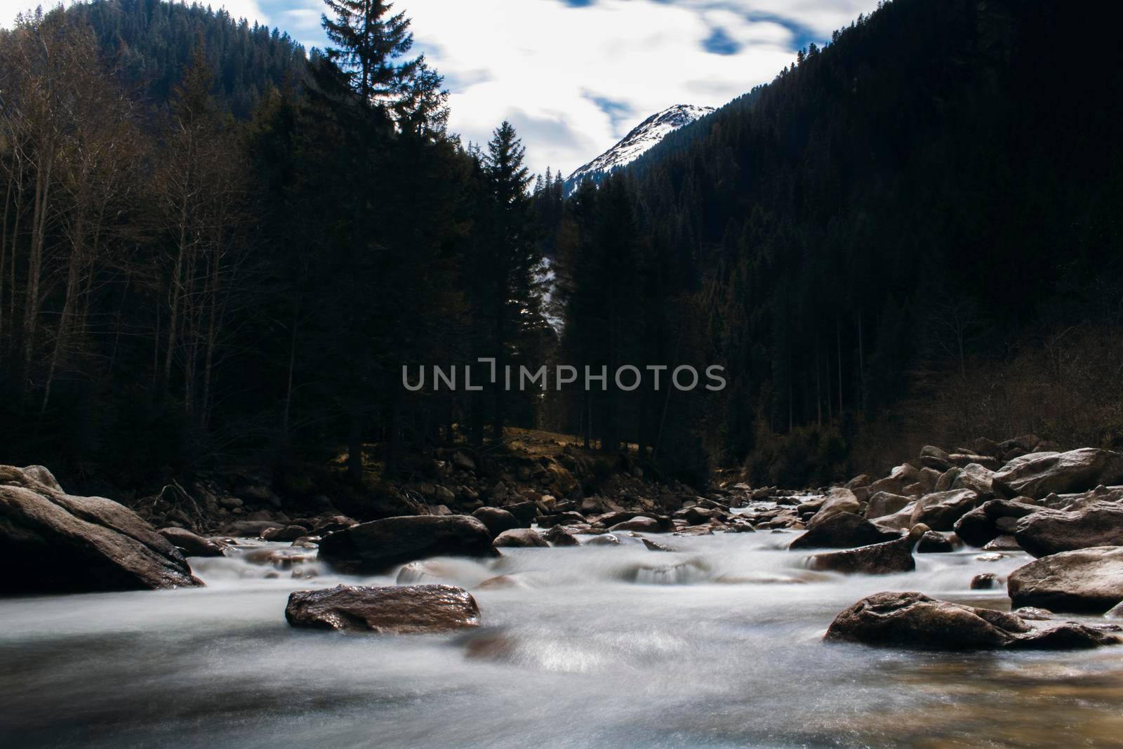 River over Krimmler waterfall by ValentimePix