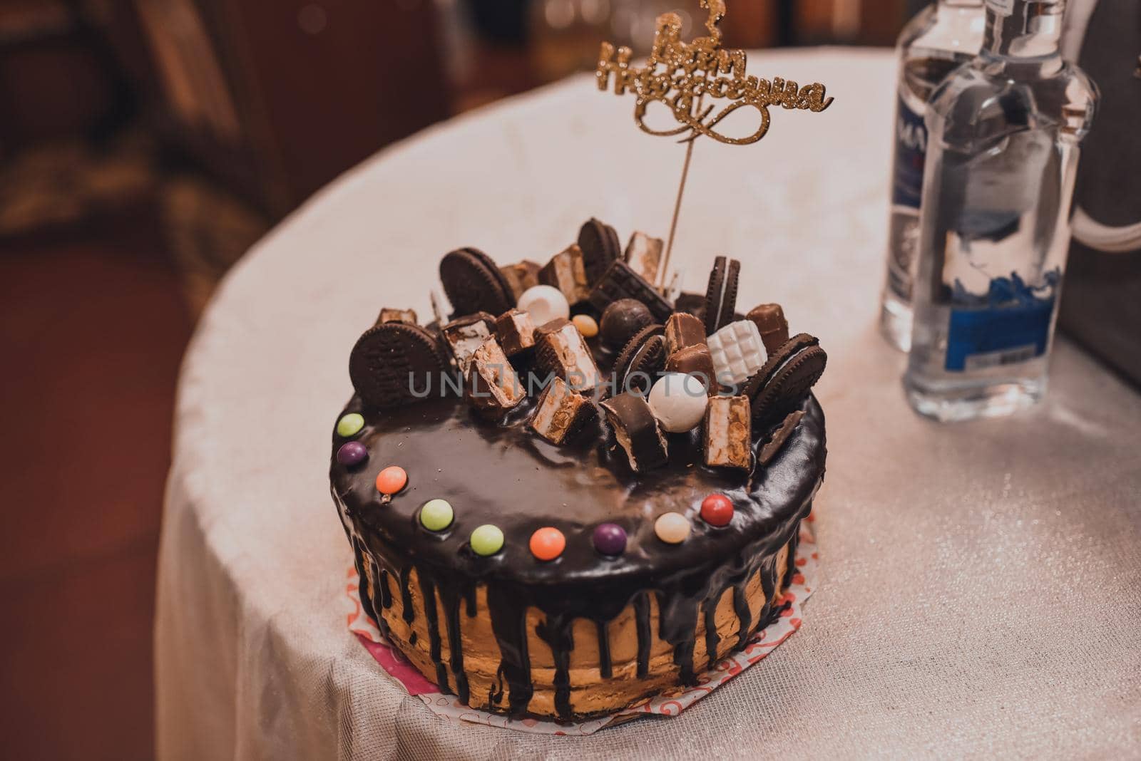Table with food for the holiday. Cuisine. Culinary Buffet. Dinner Catering. Dining Food. Celebration Party. Concept wedding birthday. Sweet pastries desserts