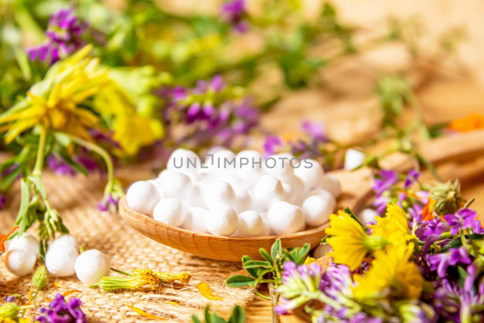 Homeopathy, herbs and their extracts. Selective focus.nature by mila1784