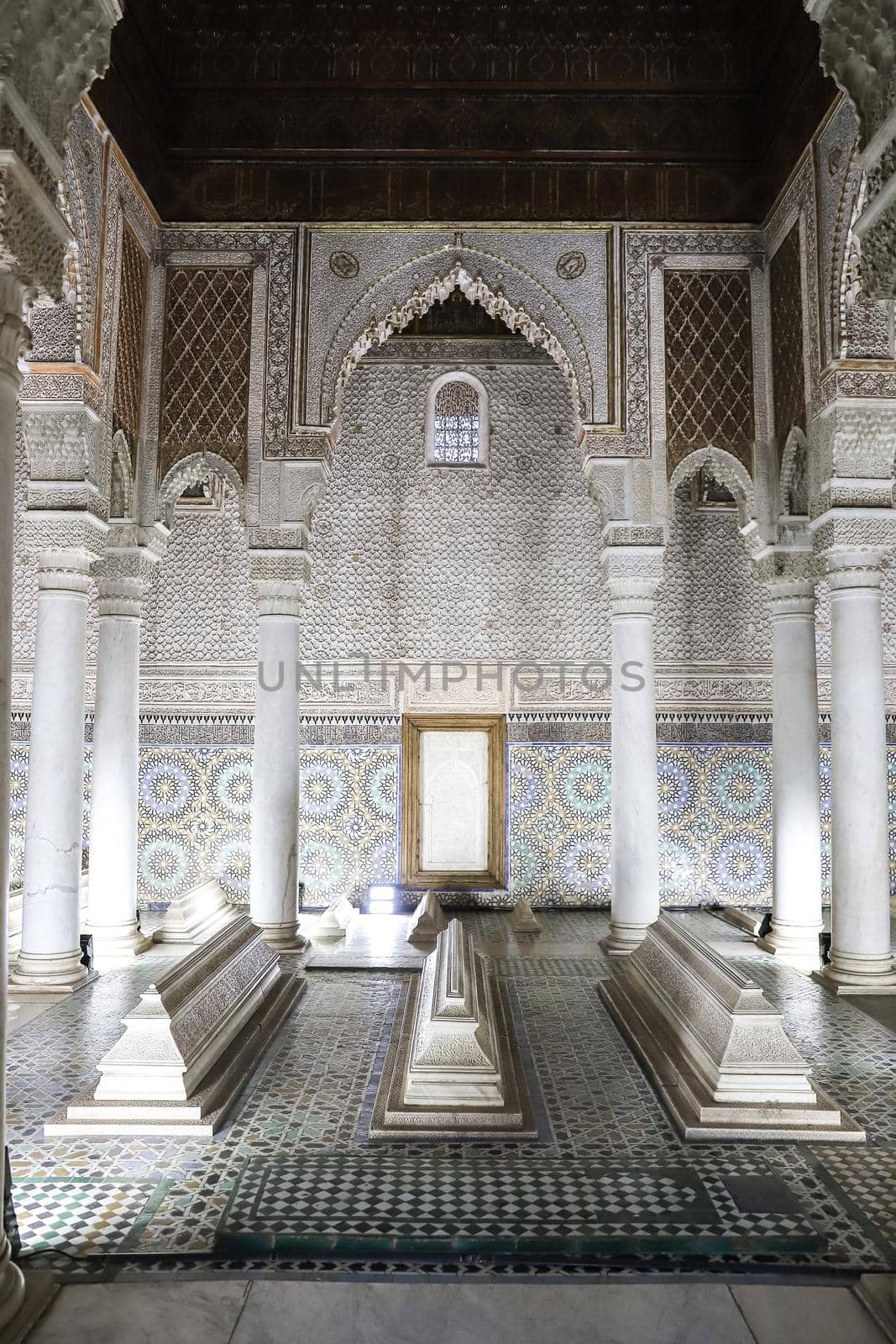 Saadiens Tombs in Marrakech City in Morocco