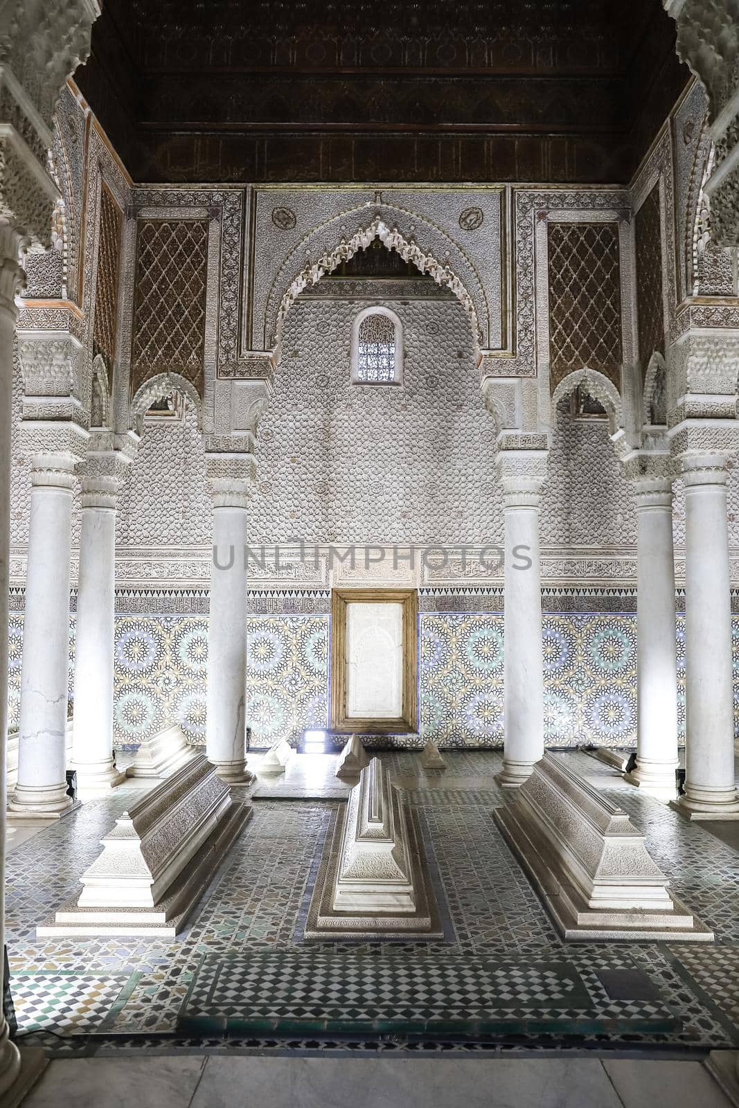 Saadiens Tombs in Marrakech City in Morocco