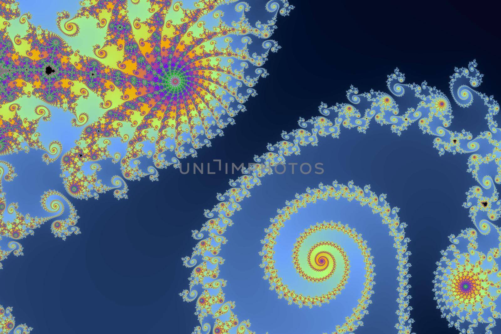 Beautiful zoom into the infinite mathematical mandelbrot set fractal. by MP_foto71