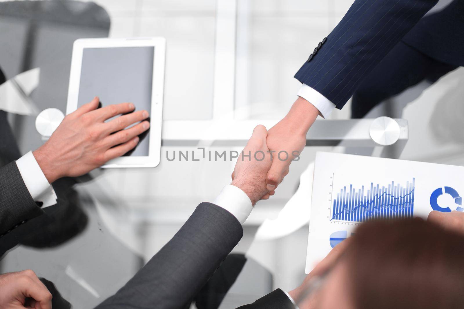 Business handshake and business people concept. by asdf
