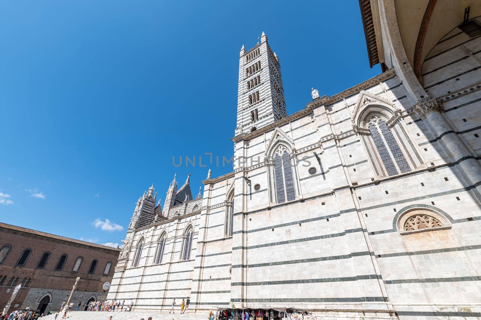Siena the city cathedral in the square of duomo by carfedeph