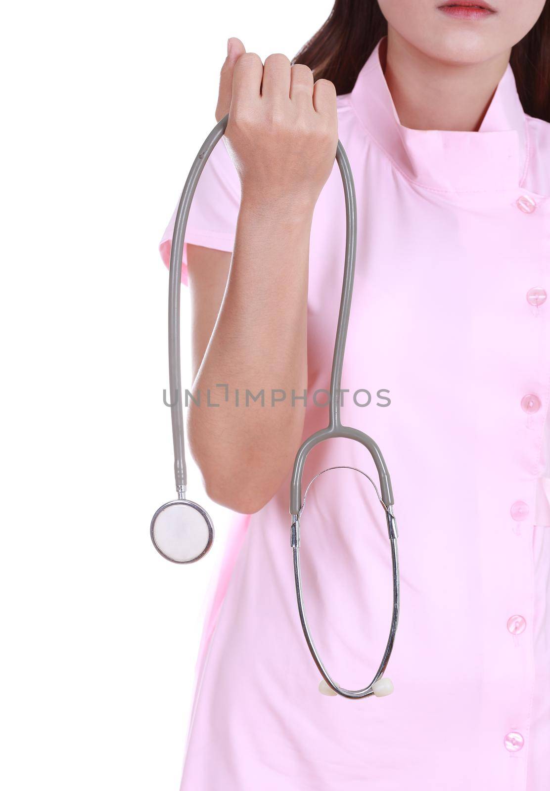 stethoscope with nurse by geargodz