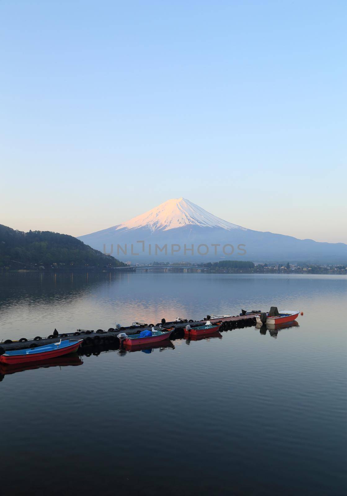 Mount Fuji, view from Lake Kawaguchiko, Japan