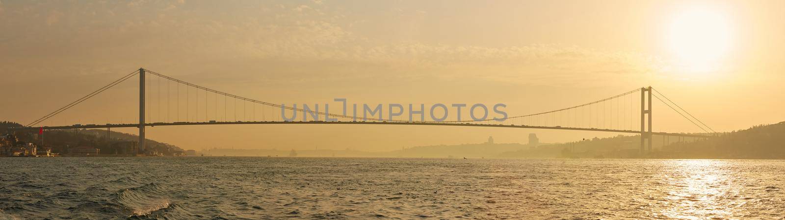 The Bosphorus Bridge connecting Europe and Asia. by sarymsakov