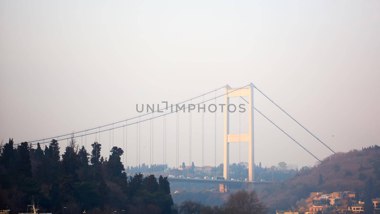 Fatih Sultan Mehmet Bridge is a bridge in Istanbul, Turkey spanning the Bosphorus strait.