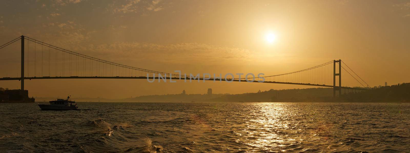 The Bosphorus Bridge connecting Europe and Asia. by sarymsakov