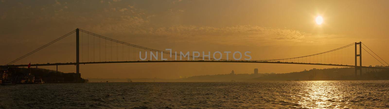 The Bosphorus Bridge connecting Europe and Asia